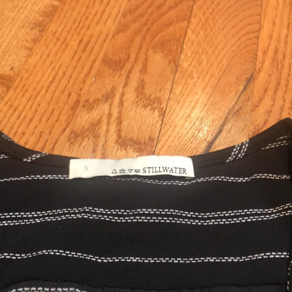 Stillwater black and white button up sz s - Picture 2 of 6